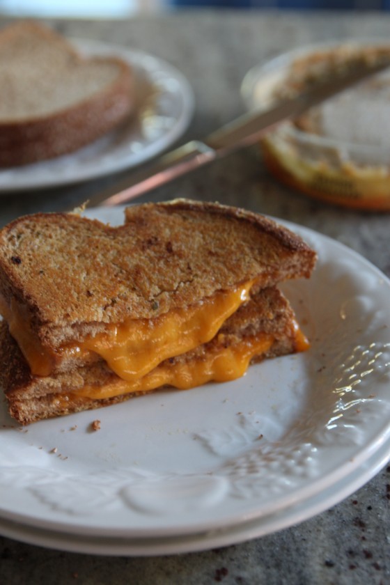 hummus grilled cheese