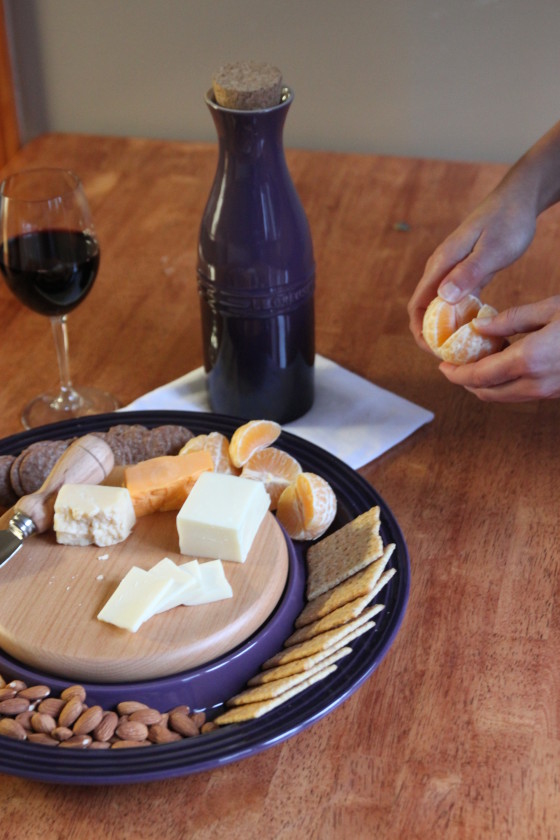 le creuset wine and cheese collection