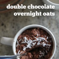 double chocolate overnight oats