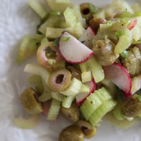 celery olive radish salad