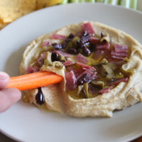 salami and olive hummus